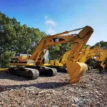 20 ton brugt cat 320d gravemaskine på larvebånd banner 1