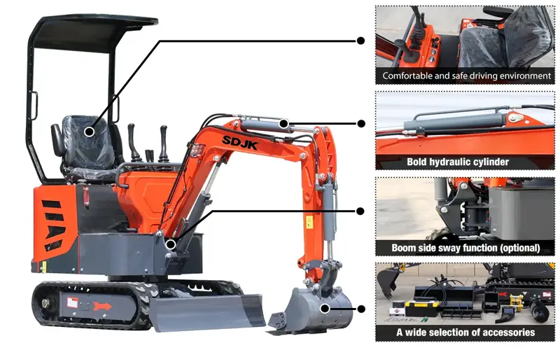 3.5 Ton Mini Excavator Hydraulic Crawler Digger