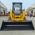 compact hydraulic skid steer loader with auger attachments banner 5