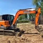 doosan dx60 9c compacte hydraulische graafmachine banner 3