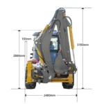 new 4wd mini wheel backhoe loader model 388 banner 6