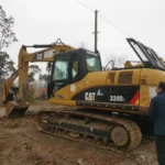 original cat 320d2 crawler excavator banner 6