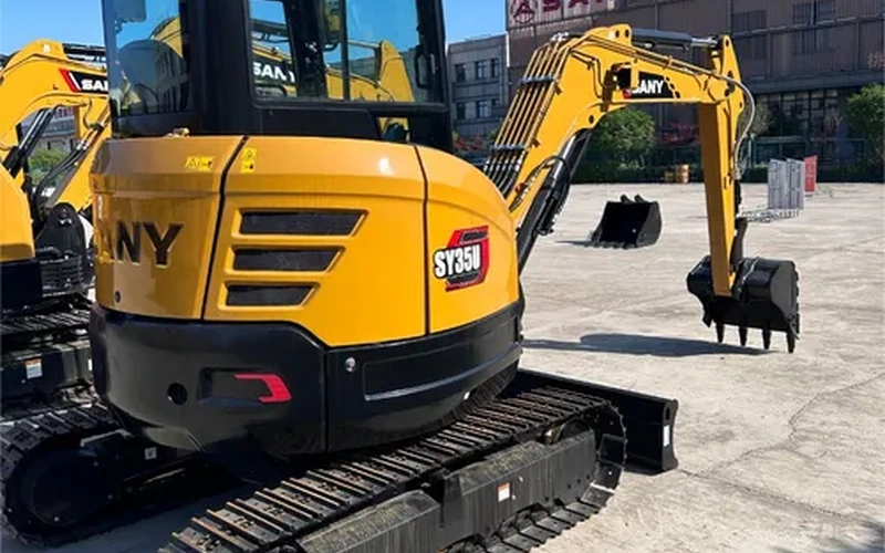 Mini escavadeira Sany SY35U 3.5T escavadeira sobre esteiras
