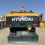 used hyundai r210 hydraulic wheel excavator banner 5