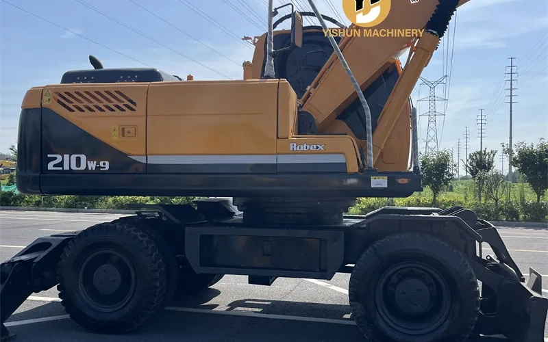Used Hyundai R210 Hydraulic Wheel Excavator