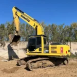 Použité japonsko second hand pásové hydraulické rypadlo banner 3