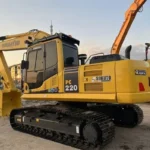 used komatsu pc220 8 hydraulic transmission crawler excavator banner 3