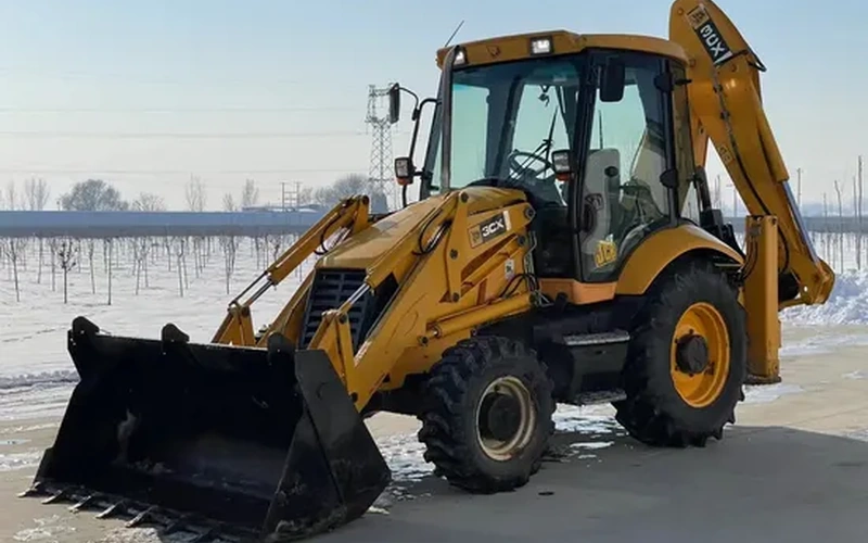 Begagnad minigrävmaskin hjullastare JCB 3CX 420F 420E 430