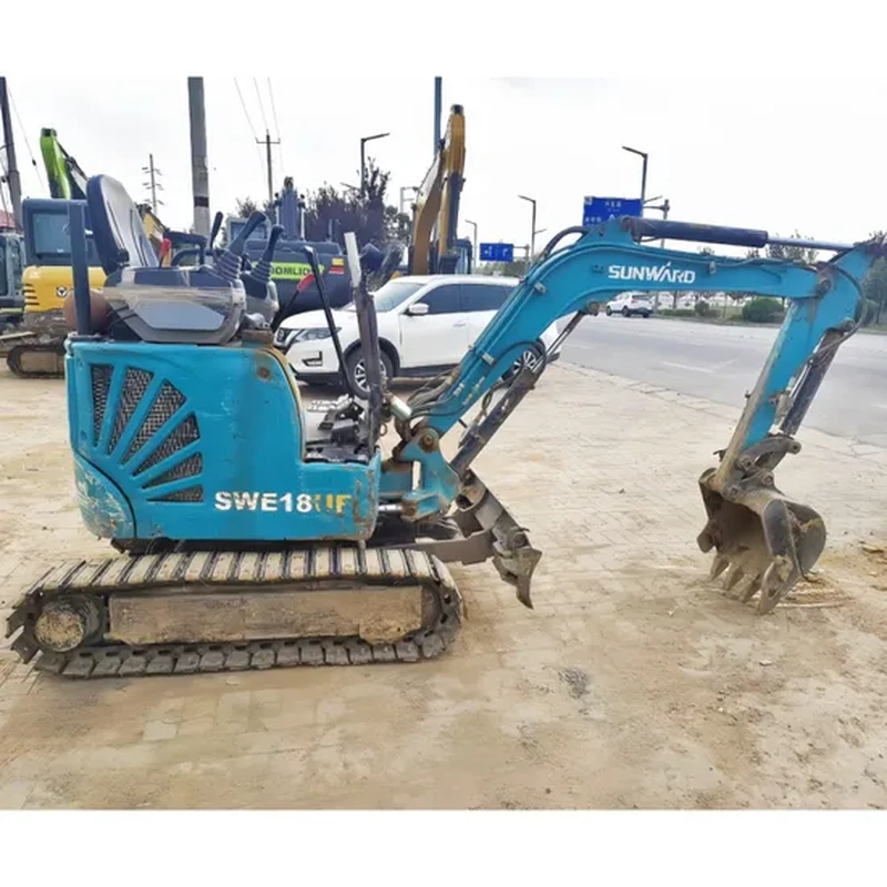 used sunward swe18uf mini crawler excavator banner 1 mini escavadora de lagartas sunward swe18uf usada banner 1